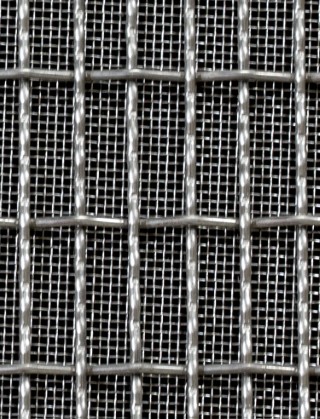 Crimped mesh 1X.665 25 X 8 SS3042 SQUARESTAINLESS STEELmesh cut to size