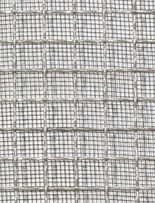 Crimped mesh 1X1 10X10 SS3041.2 SQUAREBLACKmesh