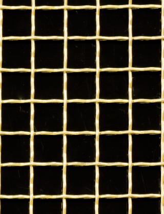 Crimped mesh 1X1 10X10 BRASS1.2 SQUARENOmesh