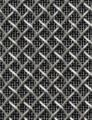 Crimped mesh 1X1 5 X 5 SS3161.6 DIAMONDSTAINLESS STEELmesh