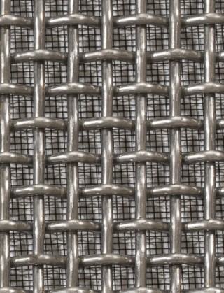 Crimped mesh 2 X 1 6 X 6 SS3163 SQUAREBLACKmesh cut to size