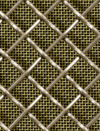 Crimped mesh 1X.665 12.5 X 12.5 SS3162.5 DIAMONDBRASSmesh