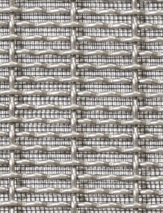 Crimped mesh 1X1 20 X 3 SS3162 SQUAREBLACKmesh