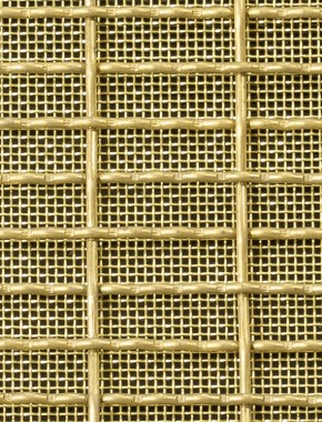 Crimped mesh 1X.665 25 X 8 BRASS2 SQUAREBRASSmesh cut to size 0