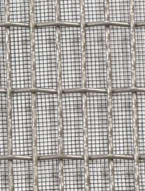 Crimped mesh 1X1 25 X 8 SS3042 SQUAREBLACKmesh